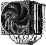 Кулер для процессора DEEPCOOL AG620 G2 LGA1954/1851/1700/AM5/AM4 (9шт/кор, TDP 270W, PWM, DUAL Black Fan 120mm, 6 тепл. трубок, черный) RET