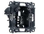 PR165 Механизм электрической розетки 2USB С+C 20W (быстрая зарядка) с/з на винтовых зажимах 16A-250V QUANT PRO