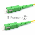 Патч-корд оптический соединительный Rexant (SM), 9/125 (OS2), SC/APC-SC/APC, (Simplex), LSZH, 20м