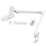 Лупа на струбцине Rexant, квадратная 3D+20D, с подсветкой 6 LED, серия EXPERT, белая 31-0565