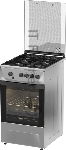Плита газовая Darina 1D1 GM 241 014 Х нержавеющая сталь/черный, конфорок 4 шт, духовка 50 л, 50 см x 85 см x 60 см