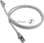 Патч-корд LANMASTER LSZH FTP cat.6a, 0.5 м, серый