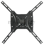 Кронштейн Kromax OPTIMA-402, 15"-55", max 25 кг, настенный, VESA 400x400 мм черный