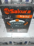 (Поврежденная упаковка) Электросковорода SAKURA SA-7715BR Master Chef 1800-2000Вт 30х10см кругл черн/красн