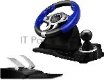 Руль черный SVEN GC-W600 (виброотдача, педали, джойстик, 12 кн., USB), вид 7