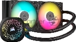 Система жидкостного охлаждения Corsair iCUE LINK TITAN 240 RX RGb (240мм, черный, RGb/ Fans: 2x120мм, 73.5CFM, 36dBA, 2100RPM/ S: 1851, 1700, AM5, AM4)