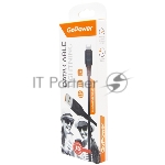 Кабель GoPower GP01L USB (m)-Lightning (m) 1.0м 2.4A ПВХ черный (1/800)