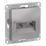 Алюминий Розетка двойная компьютерная RJ45+RJ45, кат.5E, механизм  ATN000385  Schneider Electric