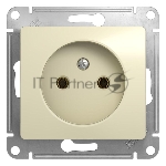 Механизм розетки 1-м СП Glossa 16А IP20 без заземл. беж. SchE GSL000241