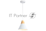 Светильник Ambrella light TR8195 WH/LW белый/светлое дерево E27 max 40W D230*935