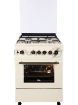 Плита газовая Nordfrost GG 6061 Y бежевый, конфорок 4 шт, духовка 63 л, 60 см x 89 см x 60 см