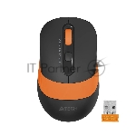 Мышь беспроводная A4Tech Fstyler FG10 черный/оранжевый, 2000 dpi, радиоканал, USB, кнопки - 4