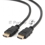 Кабель Cablexpert HDMI CC-HDMI4-6, 19M/19M, v2.0, медь, позол.разъемы, экран, 1.8м, черный, пакет
