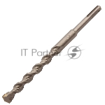 Бур по бетону Denzel двойная спираль, Cobalt W-tip, 16x210 мм, SDS PLUS