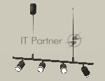 Светильник Ambrella light XB9002150/4 SBK/FR черный песок/белый матовый MR16 GU5.3 (С9002, С6313, N6221)