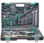 Набор инструментов Stels 141111/2'' 1/4'' CrV пластиковый кейс 98 предм.