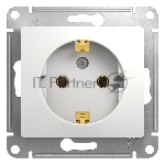 Механизм розетки 1-м СП Glossa 16А с заземл. бел. SchE GSL000143