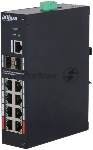 Коммутатор Dahua DH-HS4210-8GT-110, 8×1 Гбит/с + 2×1 Гбит/с SFP, управляемый