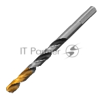 Сверло спиральное по металлу 7,0 x 109мм, Р6М5, Golden Tip, многогранная заточка Denzel