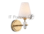 Настенный светильник Ambrella light LH75047 BS/WH латунь/белый E14 max 40W 230*140*270