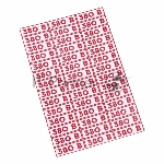 Наклейка знак электробезопасности Rexant 56-0008 " 380 В"10*30 мм (42 шт на листе)