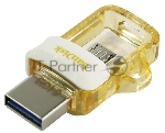 Флеш диск 64GB SanDisk Ultra Android Dual Drive OTG, m3.0/USB 3.0, White-Gold