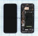 Дисплей для Samsung Galaxy S8 SM-G950F в сборе с тачскрином и рамкой OLED черный