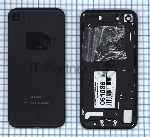 Задняя крышка для iPhone 7 (4.7) черный-пречерный Jet Black