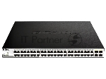 Коммутатор D-Link DGS-1210-52MPP/E2A, 48×1 Гбит/с + 4×1 Гбит/с SFP, настраиваемый