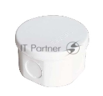Коробка распр. ОП d75х45 4 выхода без гермовводов IP54 крышка защелкивающаяся бел. Epplast 245351