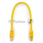 Патч-корд UTP Cablexpert cat.6, 0.25м, литой, многожильный, желтый