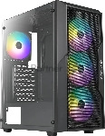 Компьютерный корпус Azza Fighter черный без БП ATX 4x120мм 2x140мм 2xUSB2.0 1xUSB3.0 audio bott PSU