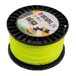 Леска для триммера Denzel зубчатый квадрат, 2,4мм х 172м, на DIN катушке FLEX CORD