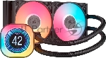Система жидкостного охлаждения Corsair iCUE LINK TITAN 240 RX LCD (240мм, черный, RGb/ Fans: 2x120мм, 73.5CFM, 36dBA, 2100RPM/ S: 1851, 1700, AM5, AM4)