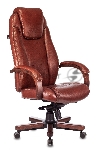Кресло Бюрократ T-9923WALNUT Leather Eichel светло-коричневый, кожа