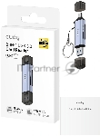 Картридер USB 3.2 Cudy UH200 2порт. серебристый, вид 9