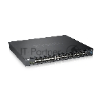 Коммутатор Zyxel XS3800-28 L2+ switch, 4xRJ-45: 1/2.5/5/10G, 8xCombo (SFP: 1/10G, RJ-45: 1/2.5/5/10G), 16xSFP +