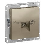 Механизм розетки компьютерной AtlasDesign RJ45 шампань SchE ATN000583