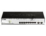 Коммутатор D-Link DGS-1210-10/F1A, 8×1 Гбит/с + 2×1 Гбит/с SFP, настраиваемый