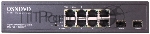Коммутатор Osnovo SW-80802(150W), 8×1 Гбит/с PoE + 2×1 Гбит/с SFP, неуправляемый