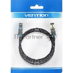 Патч-корд Vention прямой SFTP cat.8 RJ45 - 5м. черный Тканевая оплетка