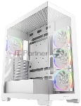 Компьютерный корпус Deepcool CG580 4F V2 WH без БП, боковое окно (панорама), 4x120мм ARGb PWM вентилятора, белый, ATX (R-CG580-WHADA4-G-2)