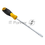 Отвертка шлицевая Deli DL6382001 8х200мм CR-V, Двухкомпонентная ручка. Хромированная