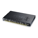 Коммутатор XGS1935-52HP, 52 Port Smart Managed PoE Switch, 48x Gigabit PoE and 4x 10G SFP+, hybrid mode, standalone or NebulaFlex Cloud, 375 Watt PoE
