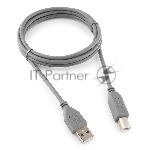 Кабель USB2.0 Pro Cablexpert CCP-USB2-AMBM-6G, AM/BM, 1.8м, экран, серый
