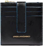 Картхолдер Piquadro Blue Square PP6843B2R/N черный, натуральная кожа