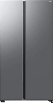 Холодильник Samsung RS70F65QETEO серебристый двухкамерный 420/239л морозилка сбоку, No Frost, Side by Side