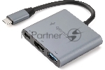 Док-станция Gembird UHB-D2, USB Type-C, USB Type-C PD100W, HDMI, USB Type-C