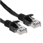 Патч-корд медный UTP Cablexpert PP10-1M/BK cat.5e, 1м, литой, многожильный, черный