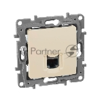 Розетка компьютерная RJ45 кат. 5 UTP, сл. кость ETIKA